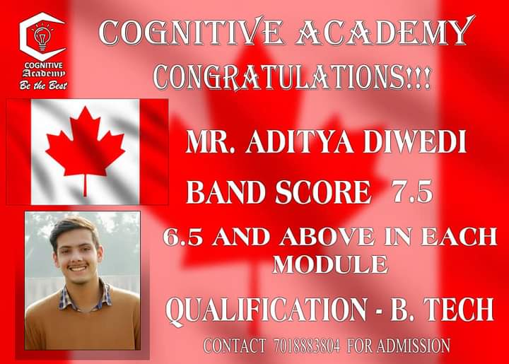 Mr. Aditya Diwedi - Band Score 7.5