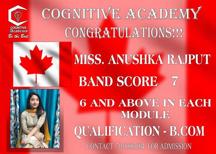 Miss. Anushka Rajput - Band Score 7